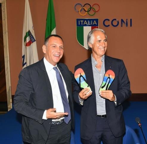 Il Presidente Malagò alla presentazione dei Beach Games