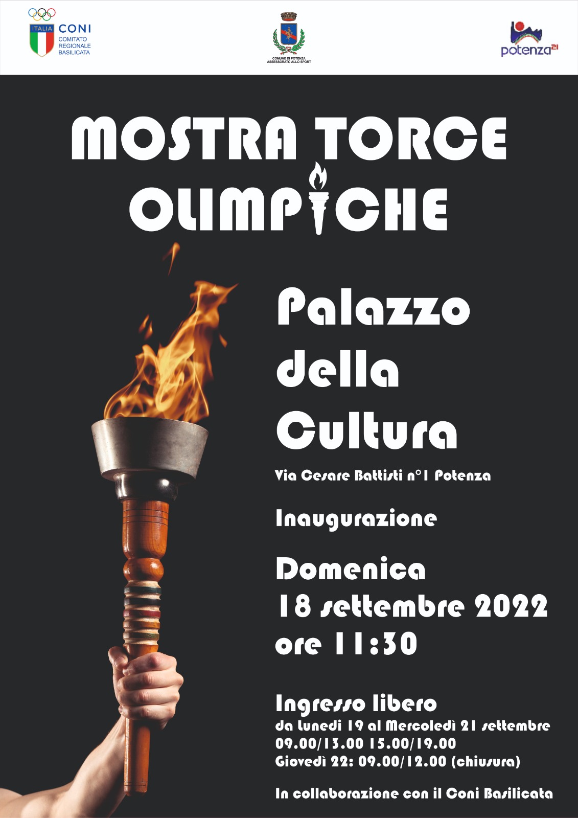 LOCANDINA torce Olimpiche