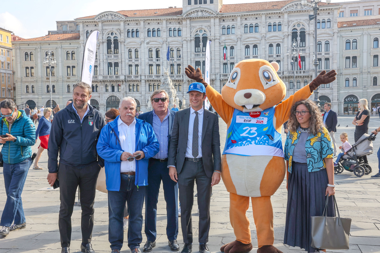 EYOF Trieste presentazione mascotte Kugy 0271