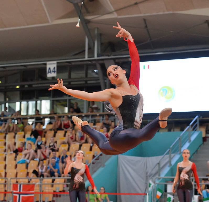TwirlingSCristina AtleteInUnMomentoEsibizioneAgliEuropei