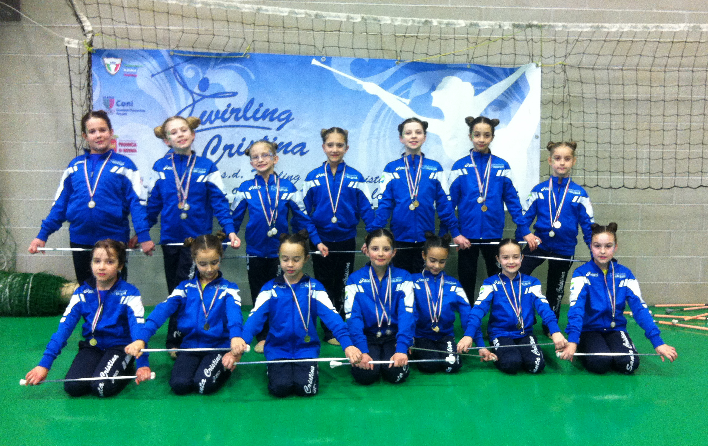 TwirlingSantacRistinaGruppoTwirlForFunMedagliaArgento