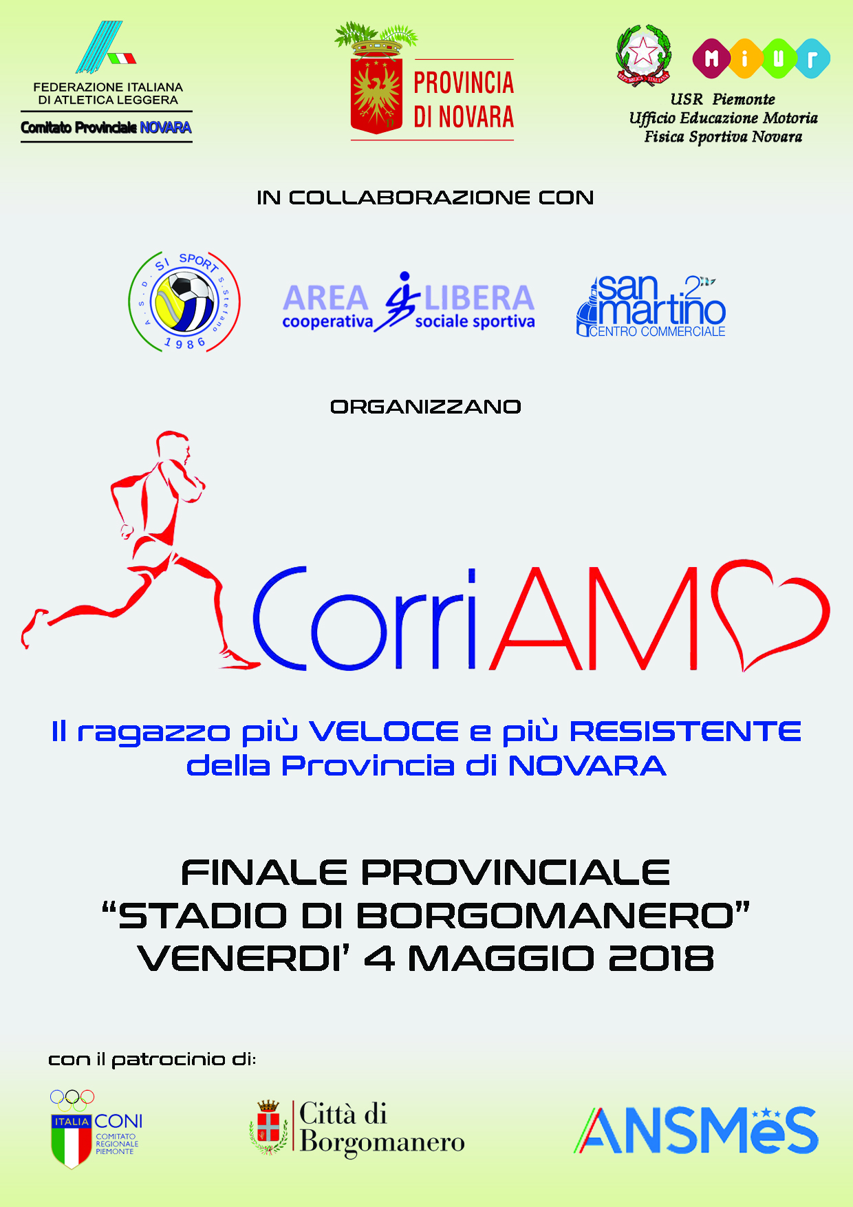 volantino corriAMO 2018