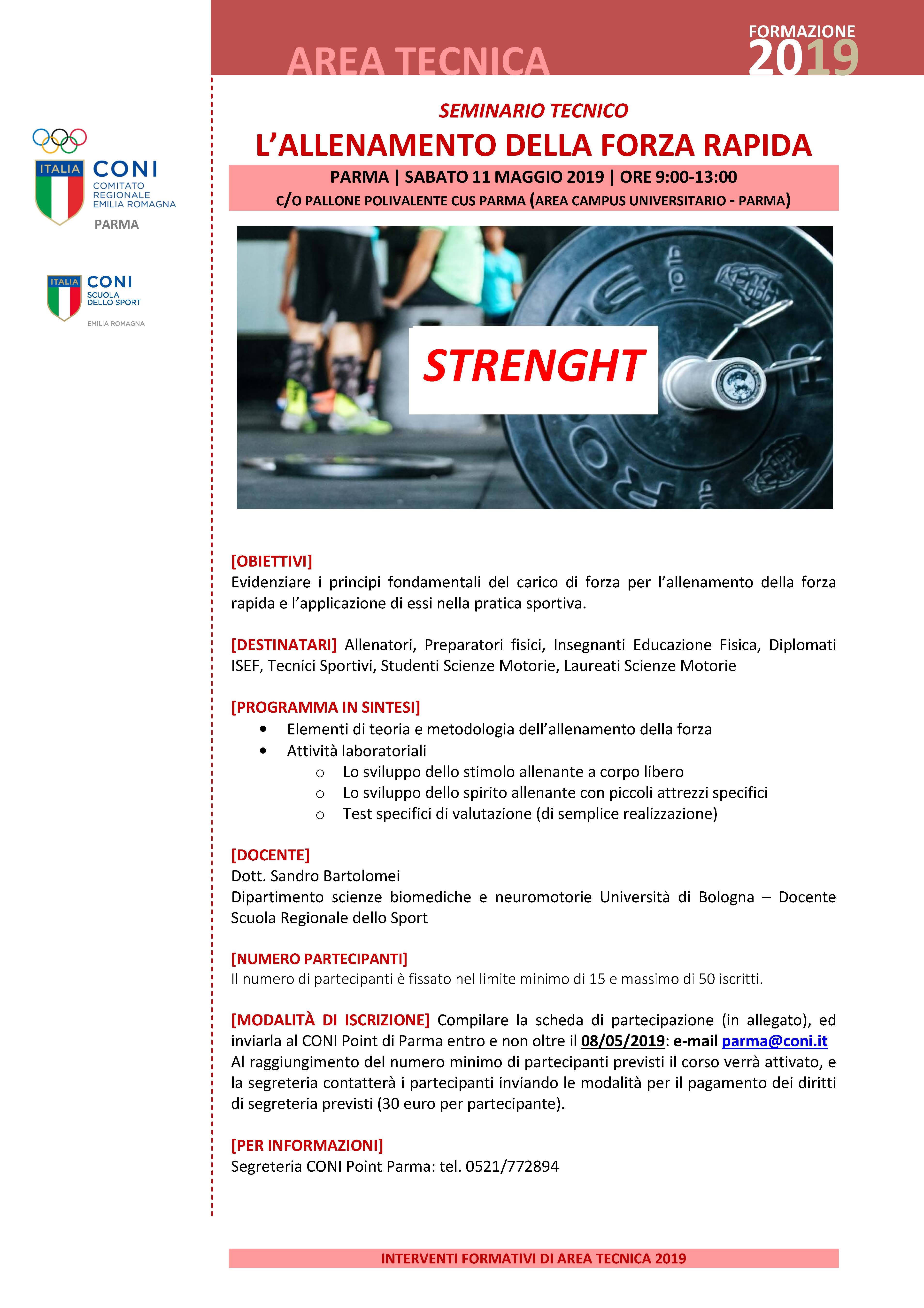 PR Forza Rapida programma